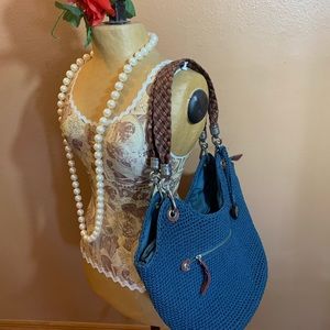 The Sak Teal Knot Hobo Bag